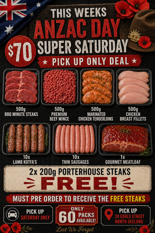 ANZAC DAY SUPER PICK UP PACK FRIDAY & SATURDAY ONLY 24/04/2025 & 25/04/2026